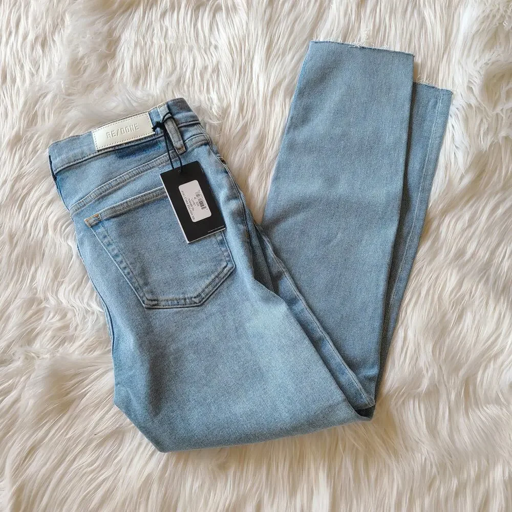 Re/Done Levi's Jean 90's High Rise Ankle Crop Skinny Y2K 29 NWT Anthropologie - Picture 2 of 5